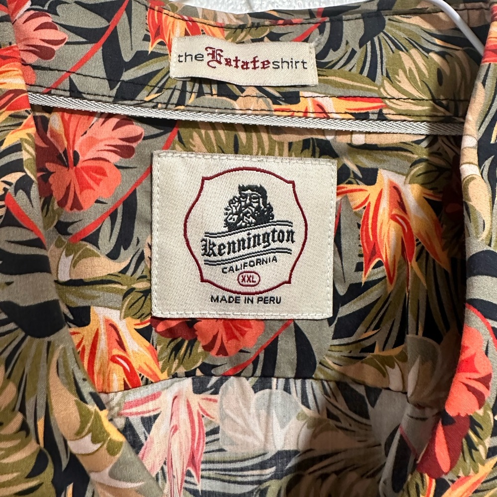 KENNINGTON "THE ESTATE SHIRT" SIZE XXL 100%
COTTON VIVID FLORAL PRINT